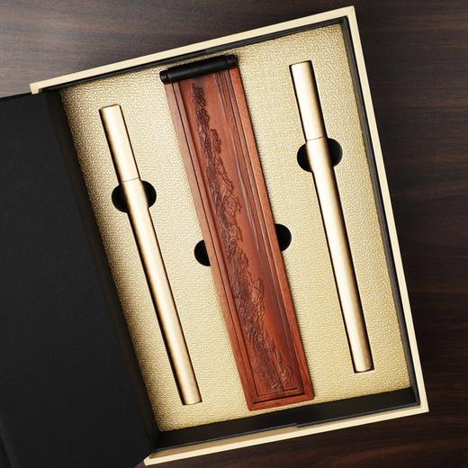 黑檀千里江山图香道用具三件套线香卧香礼盒花梨木香具 商品图6