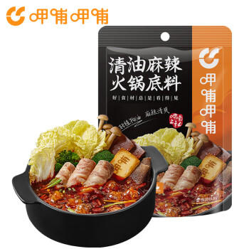 呷哺呷哺火锅底料 清油麻辣200g锅底料 麻辣烫冒菜调味料(新老包装随机) /粮油调味 /调味品 /火锅底料/蘸料 商品图6