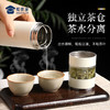 【可定制茶水分离杯】室内办公泡茶水杯 大容量触盖显温保温杯玻璃杯子 商品缩略图2