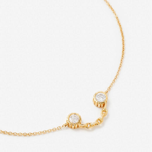 订购8周到｜Yvonne Leon-sourire diamants or jaune-独立之光 微笑 灰钻 手链［法国设计师］ 商品图2