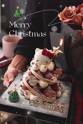 白雪Kitty草莓塔