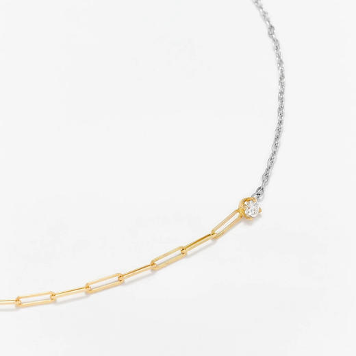 北京仓｜Yvonne Leon-diamant rond pm 2 ors-独立之光 双色金 圆钻 手链［法国设计师］ 商品图2