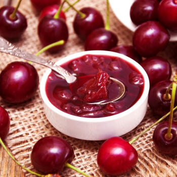 曼莎（MENZ&GASSER）意大利进口樱桃果酱340g 0脂肪黑樱桃面包果肉酱 蛋糕烘培原料 /粮油调味 /调味品 /西式酱料 商品图0