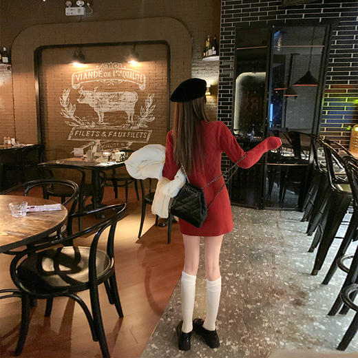 <曾小咸推荐>现货秒杀 ！微信超特价！毛织连衣裙 日常199.99 立减110 秒杀89.99！！ 商品图3