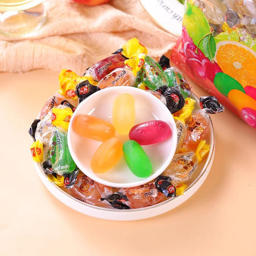 俄罗斯进口爱比可小蜜蜂夹心软糖500g 商品图3