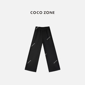 COCO ZONE 加绒休闲裤冬季简约松紧腰直筒裤CC2D3322