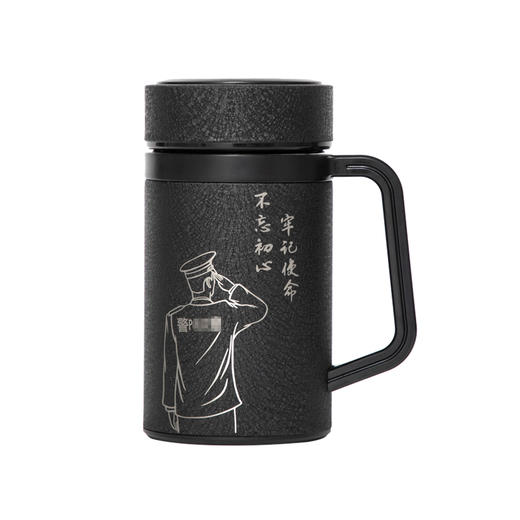 【敬礼手柄紫砂杯】多件可定制水杯杯子室内办公带盖泡茶杯 商品图4