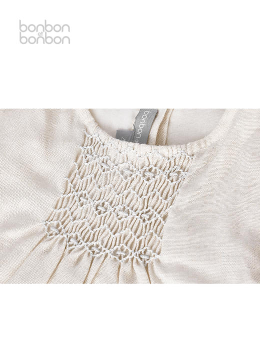 淡银棉麻连衣裙 商品图2