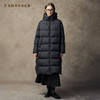 Famecoco范可儿立领连帽长羽绒服裸感面料轻盈保暖FAC8AH018 商品缩略图4