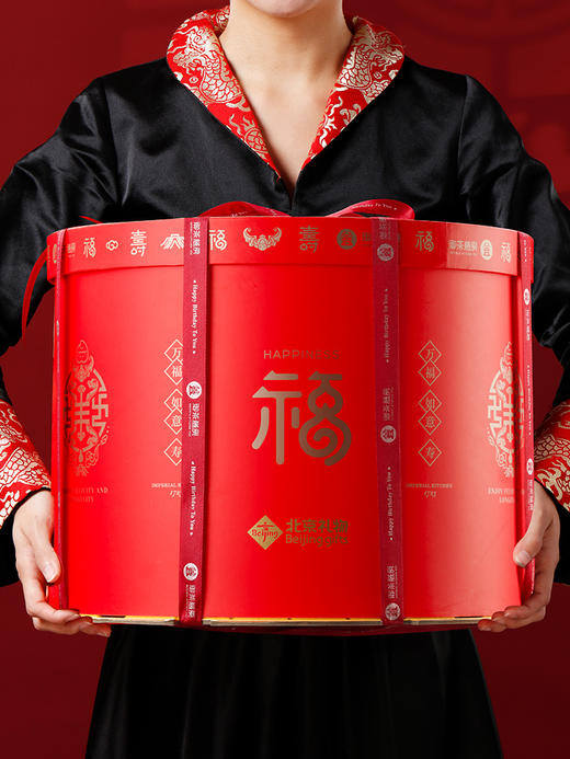 御茶膳房老人长辈生日寿桃寿辰祝寿礼品北方北京特色寿桃生日礼物蛋糕预定（新品）益寿延年 商品图2