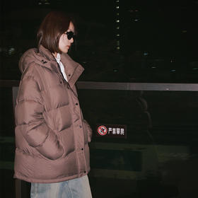 【顺丰包邮】42403 洛诗琳秋冬加厚90白鹅绒连帽羽绒服男女同款3211