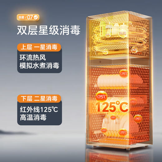 康宝（Canbo）消毒柜家用立式 304不锈钢御风多层消毒碗柜 碗筷茶杯婴儿奶瓶大容量 商品图5