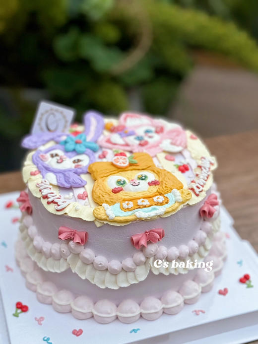 #复古风  #迪士尼星黛露 玲娜贝儿 饼饼 公主/梦幻场景/小仙女最爱 忌廉蛋糕（默认自提，收费配送请联系客服） 商品图2