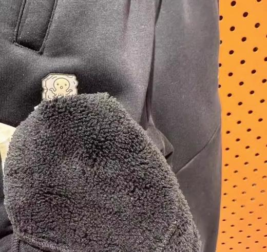 安踏童装24年冬季新款男小童羊羔绒加厚绒宽松运动长裤352519728N 商品图3