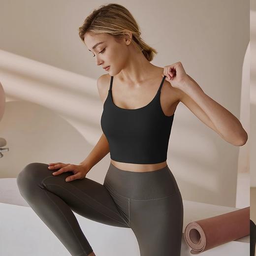 【147元任选3件】跃牌【蚂蚁运动】系列 美背细肩带运动文胸防震瑜伽吊带背心X1376（活动产品，收货7天内支持退换） 商品图3