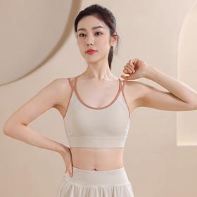 【147元任选3件】跃牌【蚂蚁运动】系列 运动内衣女防震聚拢跑步性感美背瑜伽背心X1372（活动产品，收货7天内支持退换）