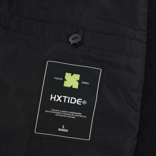 【断码清仓】HX 秋冬季翻领毛呢茄克衫Y105440012101 商品图5
