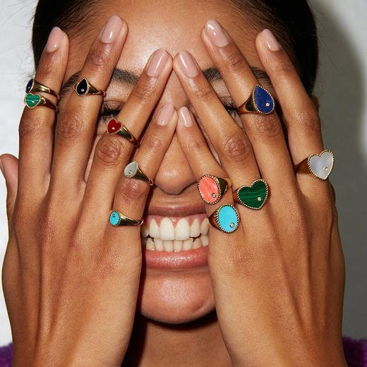 北京仓｜Yvonne Leon-baby chevalière coeur-印记 红玛瑙 心形 图章 戒指［法国设计师］ 商品图2