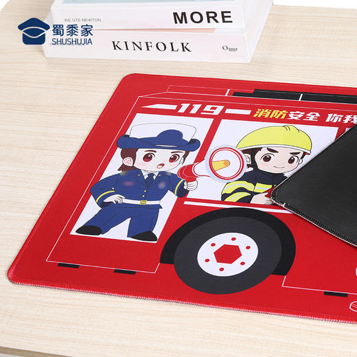 【消防车鼠标垫】办公桌面书写鼠标垫 电脑办公鼠标垫送礼礼品礼物 商品图7