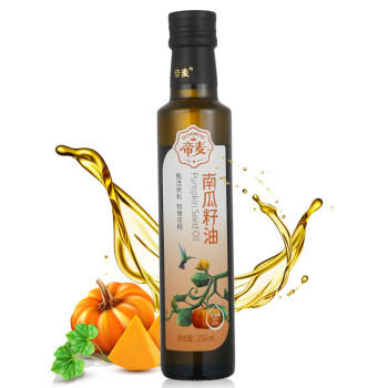 帝麦 食用油 冷榨初榨 南瓜子油 南瓜籽油258ml 热门商品 /粮油调味 /食用油 /特色食用油 商品图6