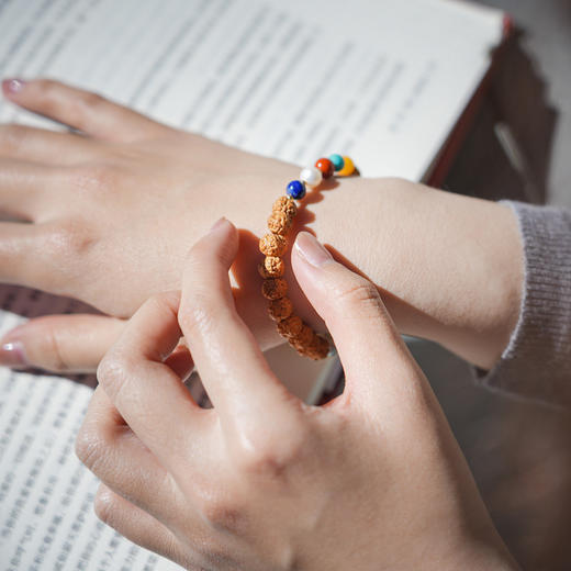 金刚菩提多宝手串 搭松石蜜蜡精致多种宝石百搭双旦节礼 醍醐原创 商品图4