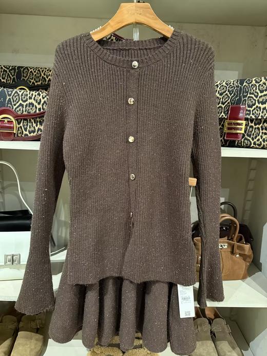 【门店同款】ENJOY冬季自由意志细闪开衫针织套裙 159795028 商品图5