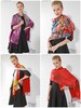 喜得宝 女式 冬款时尚 丝绒喷绘披肩 商品缩略图0