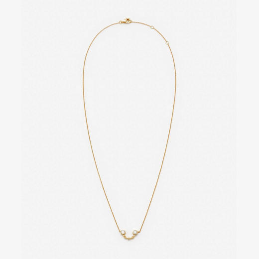 北京仓｜Yvonne Leon-SOURIR OR JAUNE-独立之光 微笑 灰钻 项链［法国设计师］ 商品图2