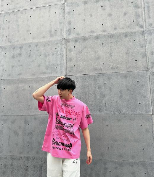 B家 涂鸦经文短袖 四个色（JN） 商品图0