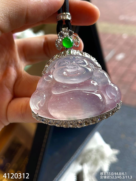 玻璃佛公吊坠【4120312】具体价格微信咨询 商品图2