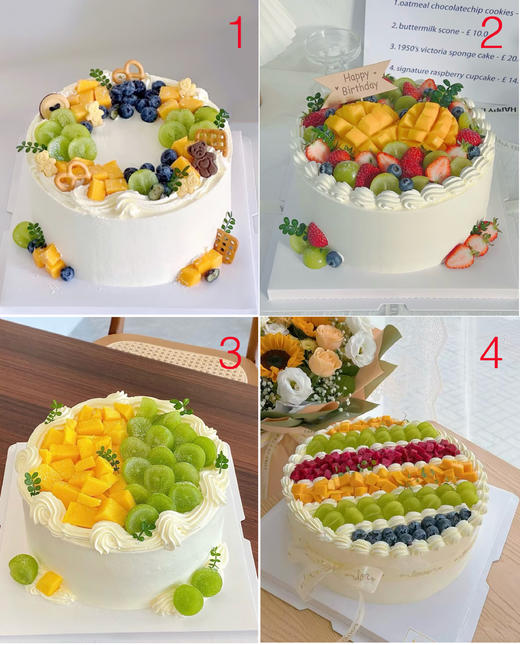 简约水果系列—鲜果奶油生日蛋糕 4选1 商品图4