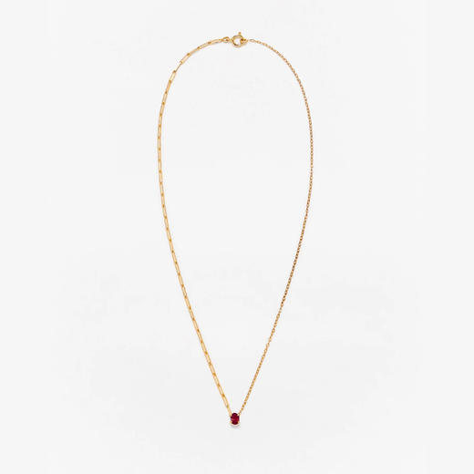 订购8周到｜Yvonne Leon-rubis pm or jaune-独立之光 红宝石 椭圆形 项链［法国设计师］ 商品图2