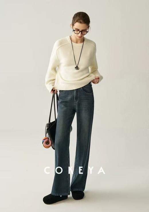 新作窄腿薯条裤岩洗水泥灰土耳其四面弹加绒长裤 商品图7