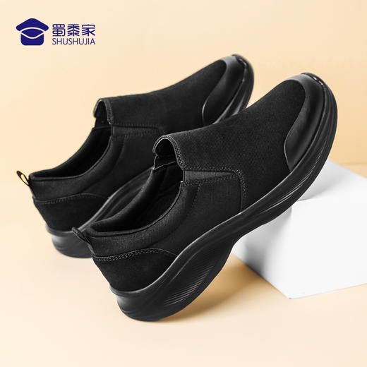 FXQ【轻便缓震健步鞋】轻盈休闲布鞋 快速穿脱低帮通勤鞋一脚蹬运动鞋 商品图7