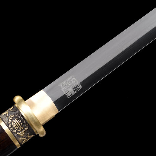 五福临门唐刀 唐刀剑 镜面磨砺 唐横刀剑 龙泉沈广隆剑一体刀剑 收藏传统刀剑 未开刃 商品图3