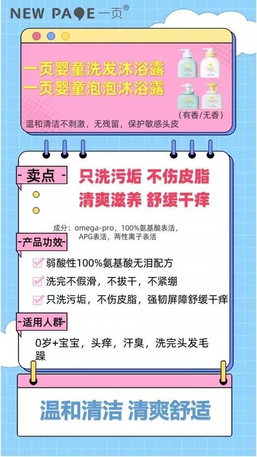 一页无香型洗发沐浴500ml 商品图1