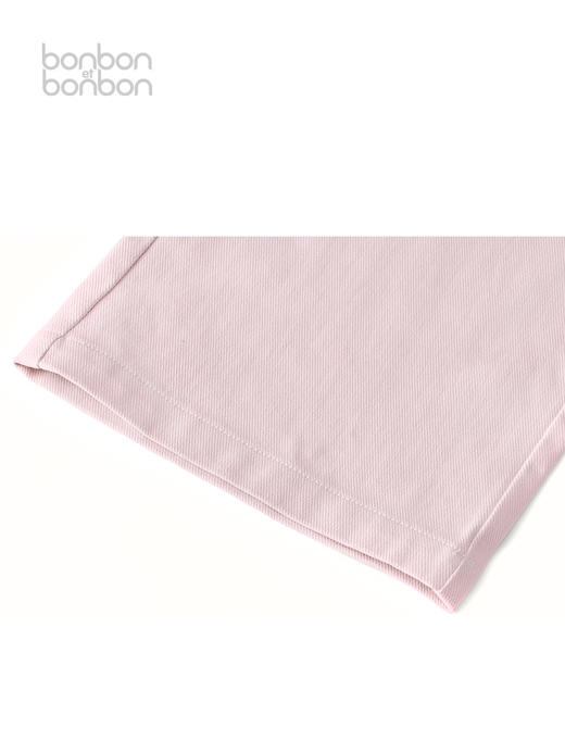 杏粉色牛仔阔腿裤 商品图4