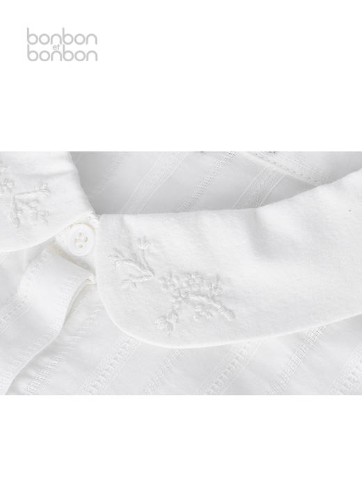 领口手工刺绣上衣 商品图2