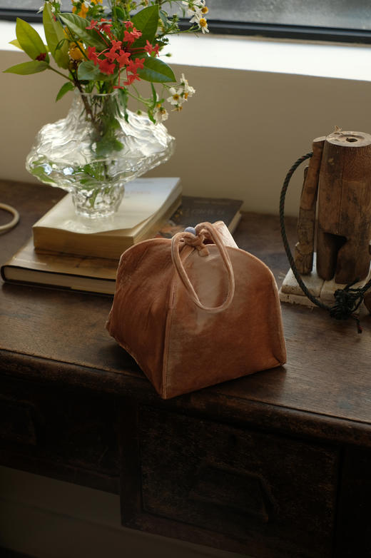 宫灯系列 | 100%真丝丝绒豆沙红小灯笼包 商品图4