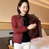 妈妈装冬季2024新款纯色休闲百搭棉服X时尚减龄加绒加厚短款外套 商品缩略图4