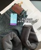新作窄腿薯条裤岩洗水泥灰土耳其四面弹加绒长裤 商品缩略图3