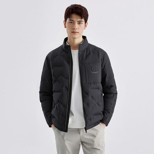 罗蒙秋冬季男装商务休闲立领羽绒服男舒适保暖百搭羽绒服简约外套 商品图1