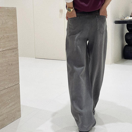 【顺丰包邮】41132 洛诗琳秋冬高腰百搭显瘦阔腿直筒裤女58261 商品图4