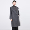 【高货wl】全新升级【铂金会员763/天猫1039/差价276】(03341) 洛诗琳慵懒简约时尚风大翻领纯羊毛双面呢宽松过膝大衣 商品缩略图3