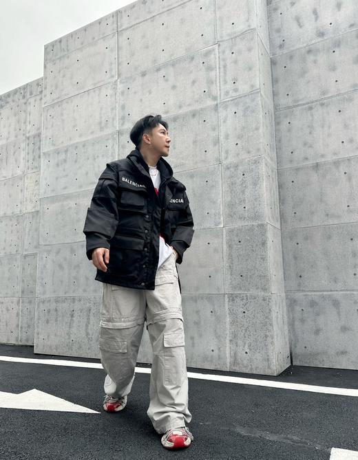 B家 新款水泥灰 可拆线多口袋工装长裤 全手工做旧磨破(JN) 商品图1