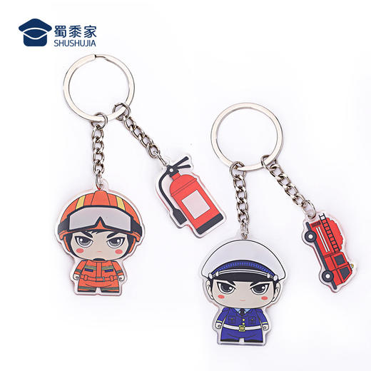 【消防亚克力钥匙扣】趣味钥匙扣 包包钥匙挂件挂饰 商品图9