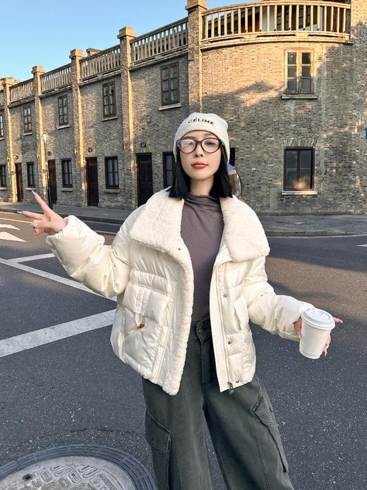 短款厚羽绒HJ6R10-凝脂 商品图0
