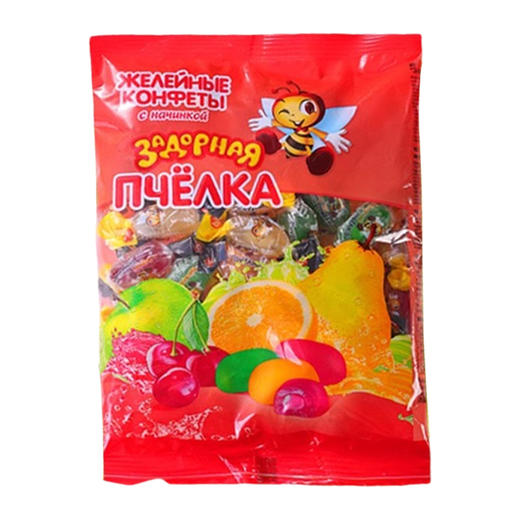 俄罗斯进口爱比可小蜜蜂夹心软糖500g 商品图5