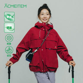 【品牌特惠】ACMEITEM爱棵米 情侣户外冲锋衣强防水外套连帽出行夹克上衣男女GAG3210885A