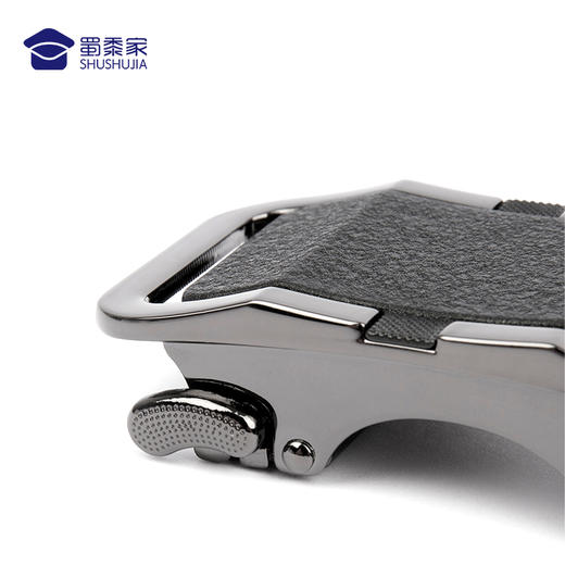 【牛皮自动扣腰带（扣头可定制图案）】男士自动扣快速穿脱腰带皮带 头层牛皮裤带柔韧耐折防断耐用 商品图5